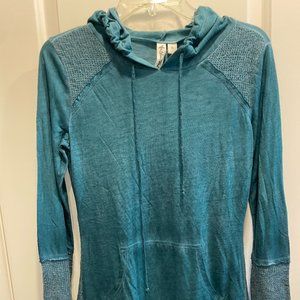 Others Follow Hooded Long Sleeve Green, Size Small, New with Tags
